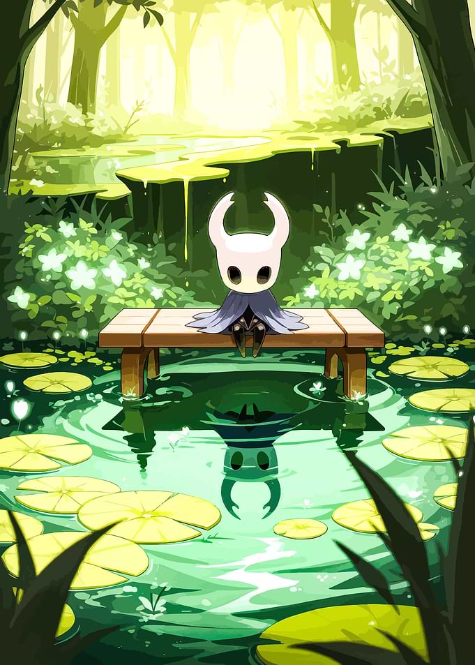 The Knight in a Serene Pond