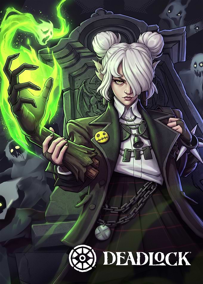 Deadlock Character with Green Magic