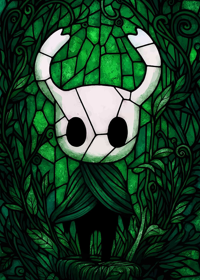 Hollow Knight Stained Glass Art