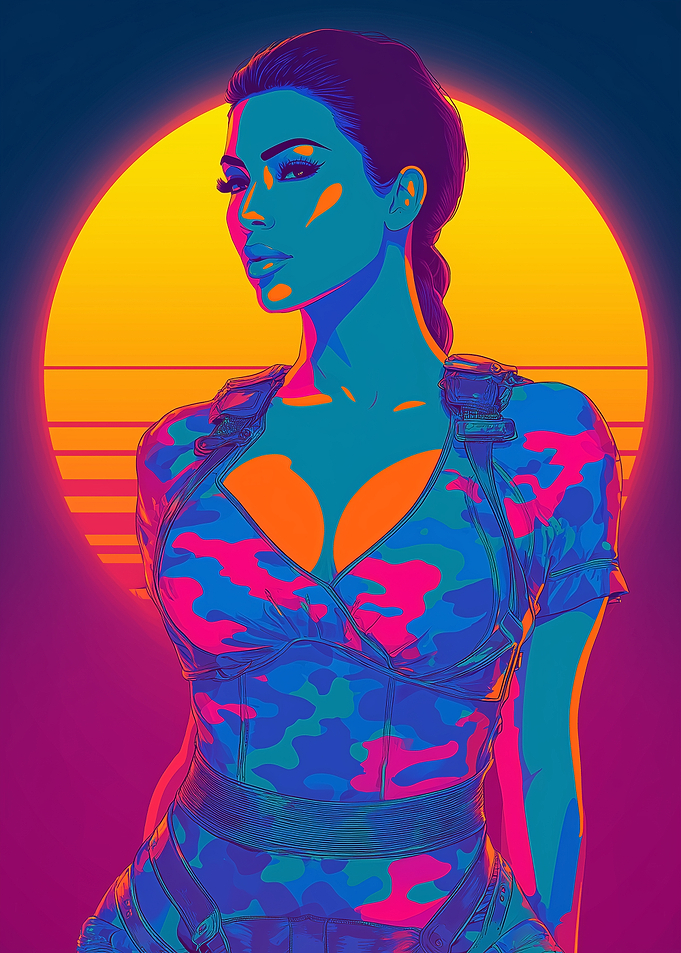 Kim Kardashian Portrait