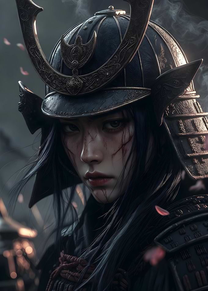 Samurai Warrior Portrait