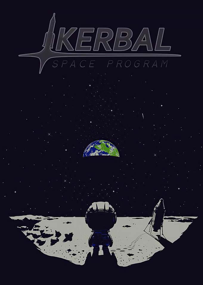 Kerbal Space Program Astronaut on Moon