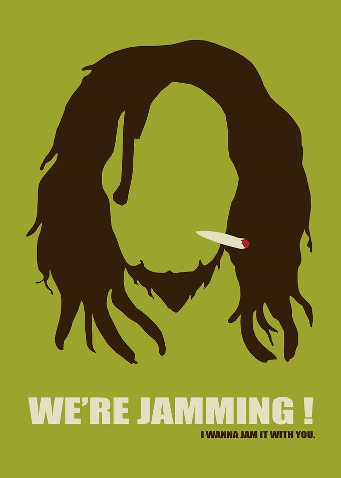 Bob Marley Silhouette with Joint