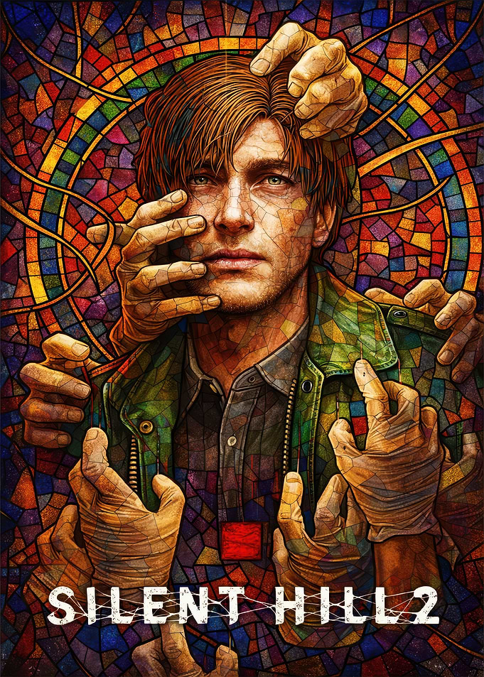 Silent Hill 2 Stained Glass Art