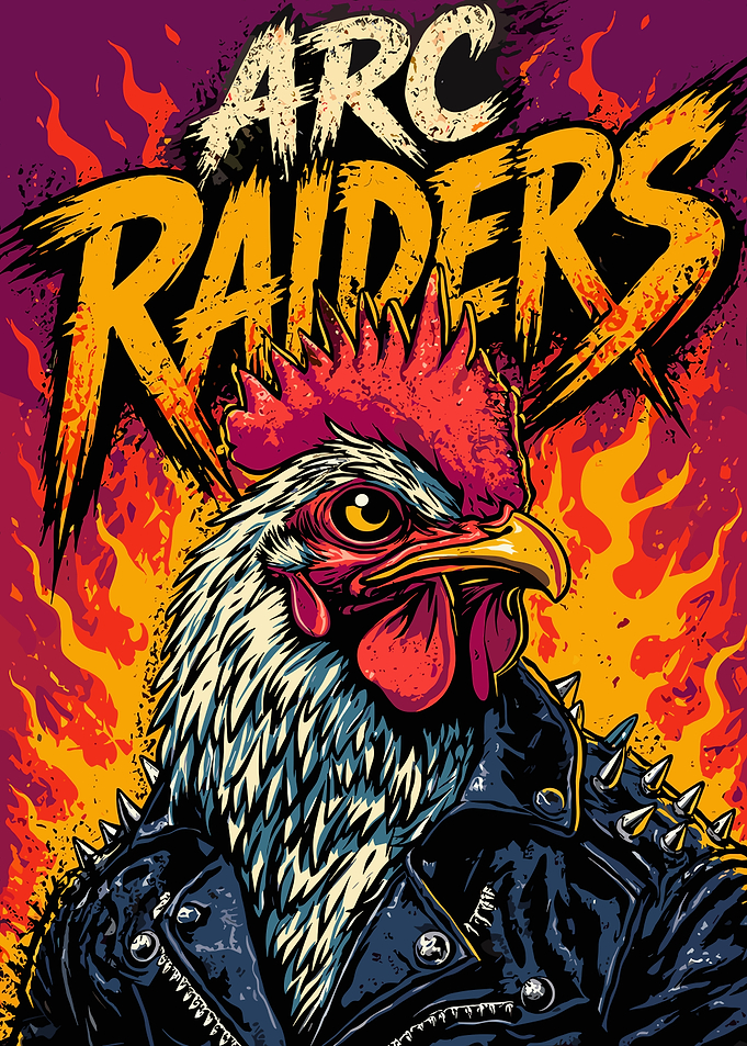Punk Rooster with 'ARC RAIDERS' Text