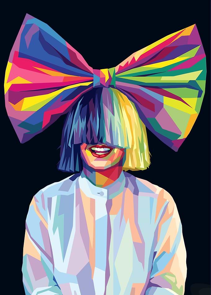 Sia Pop Art Portrait