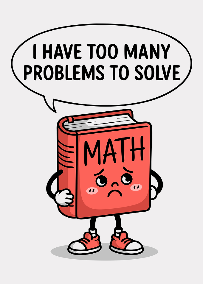 Sad Math Book with Problems