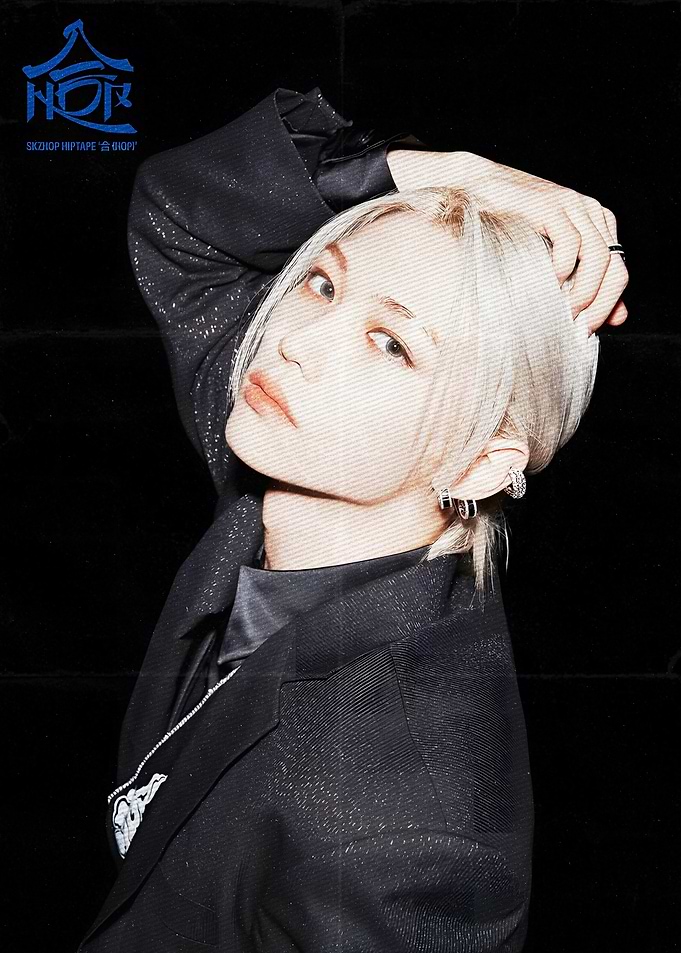 Fe;ic straykids K-Pop Idol in Black Suit