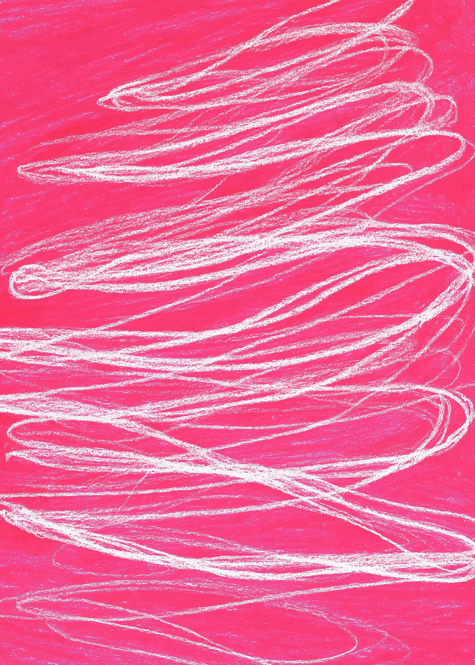 Abstract Pink and White Swirls