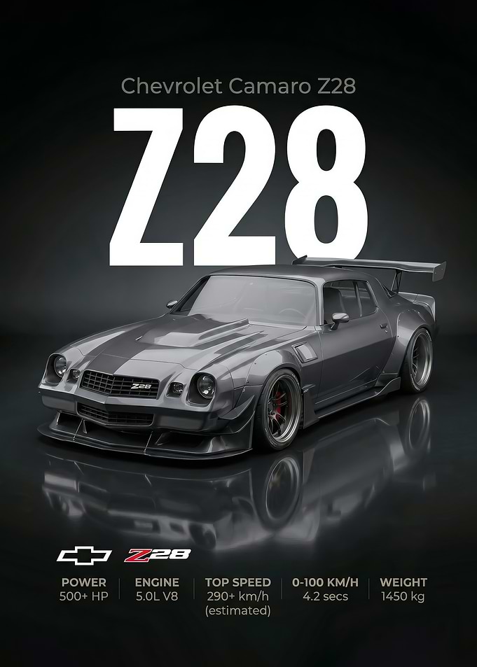 Chevrolet Camaro Z28 Poster