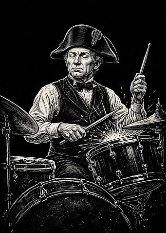 James Monroe Playing Drums