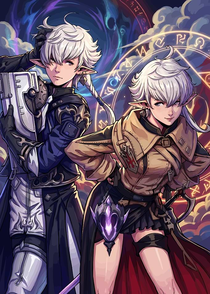 Alphinaud and Alisaie Leveilleur Final Fantasy XIV