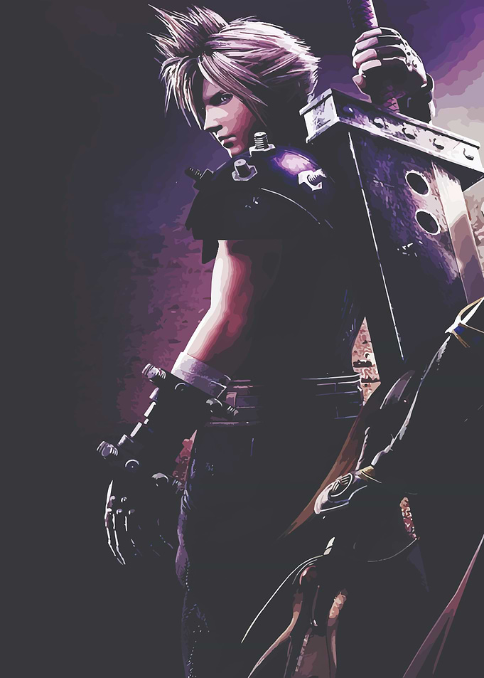 Cloud Strife with Buster Sword