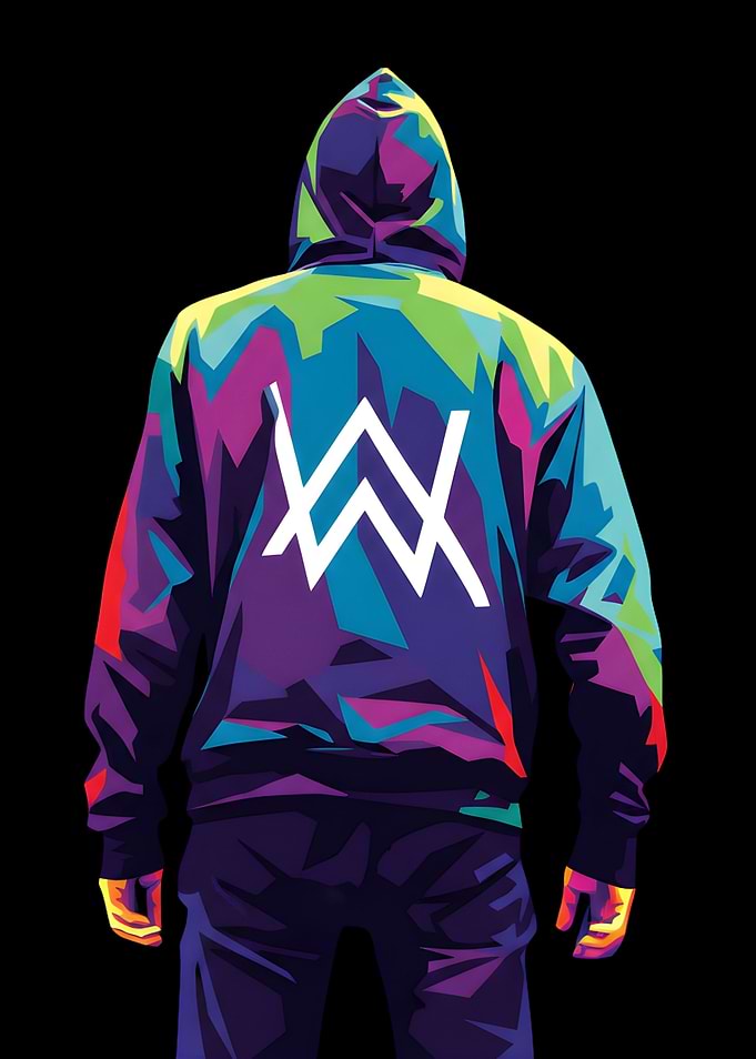 Alan Walker Hoodie Pop Art