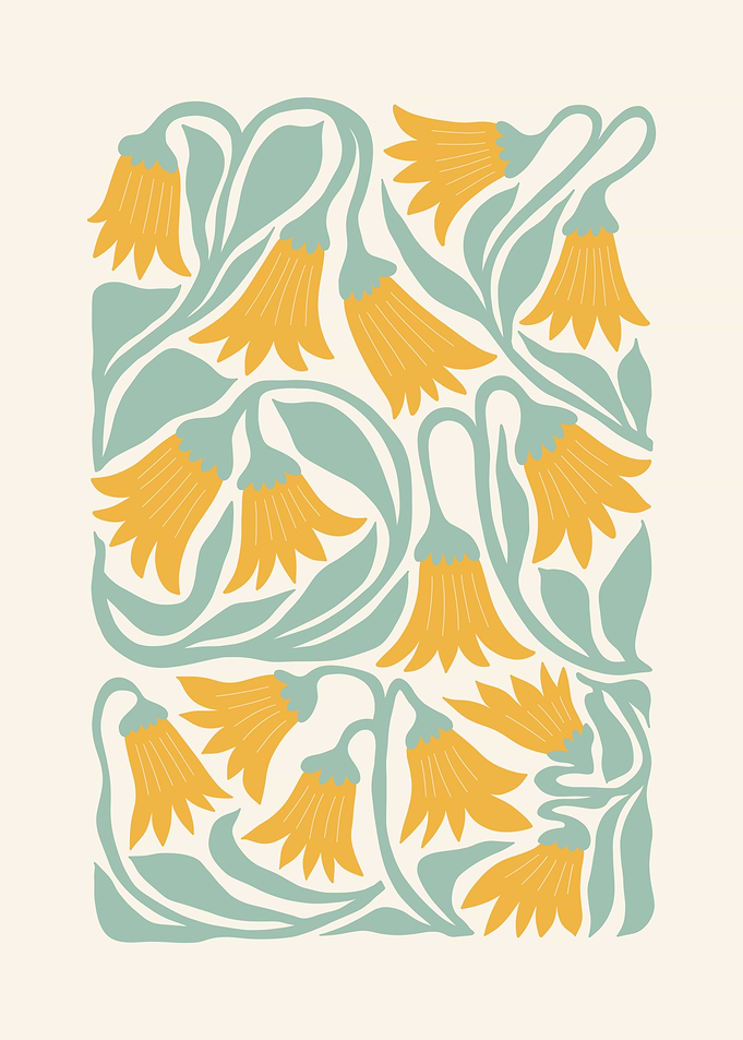 Art Nouveau Floral Pattern