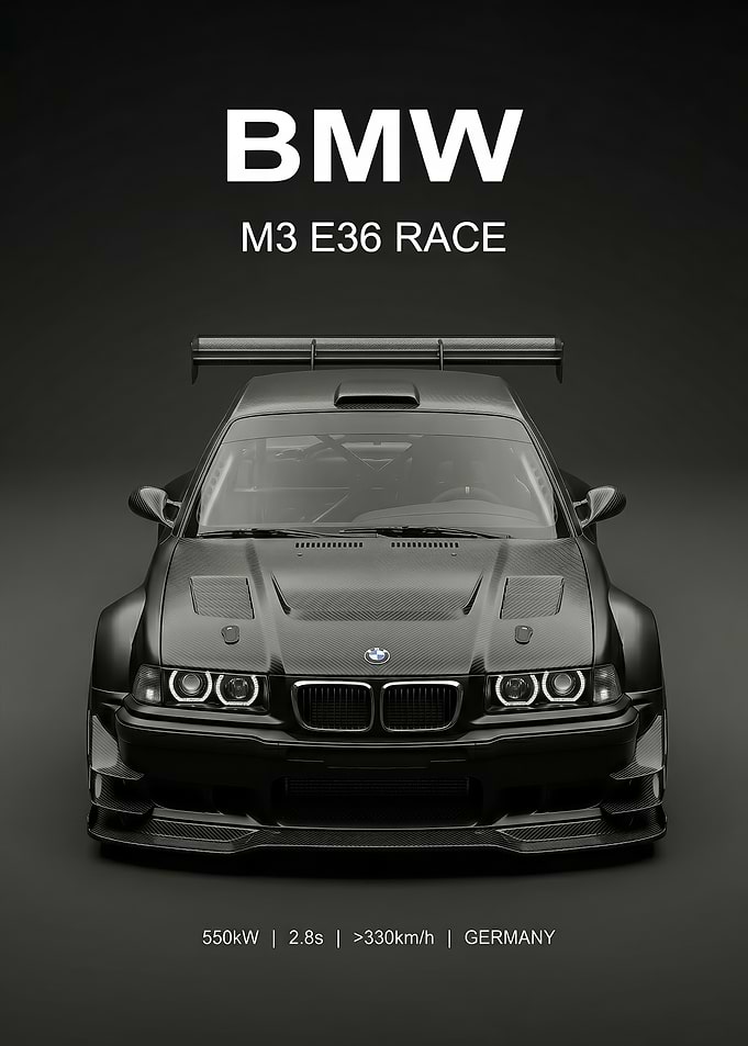 legend BMW M3 E36 Race Car