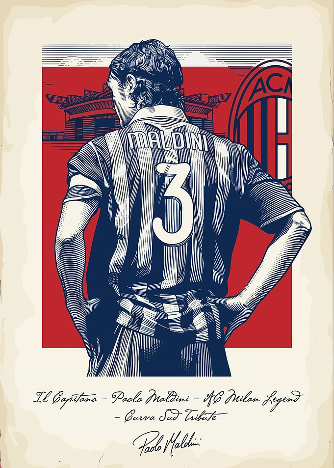 Paolo Maldini AC Milan Legend Tribute