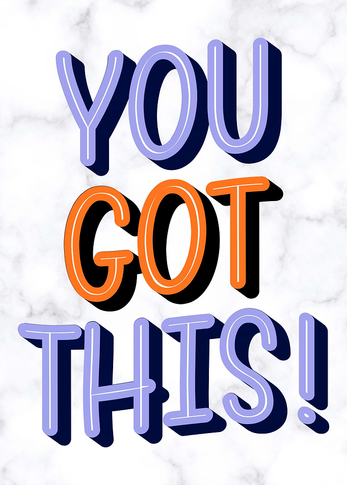 You Got This Motivational Text Art