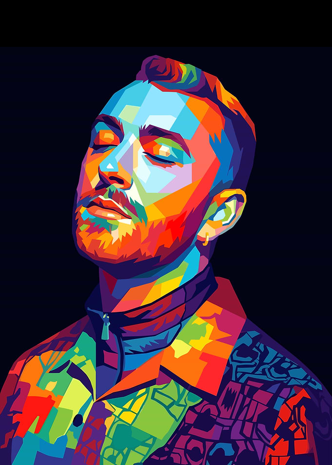 Sam Samith Pop Art Portrait