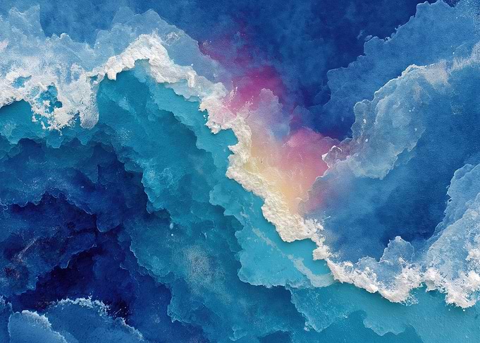 Abstract Blue Storm