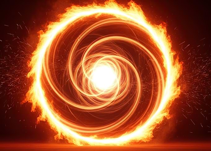 Fiery Swirling Portal