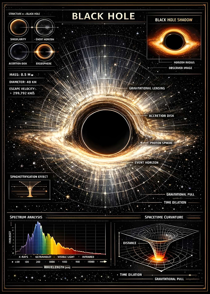 Interstellar Black Hole Infographic