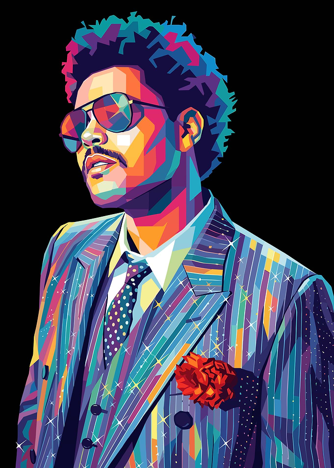 The Weeknd Pop Art Portrait