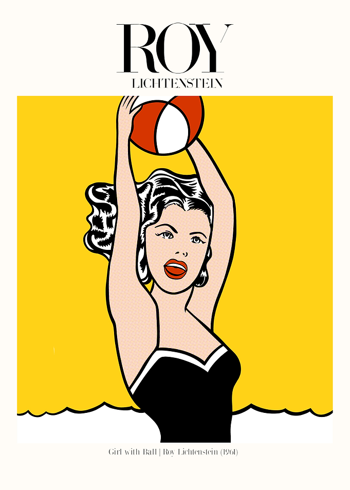 Roy Lichtenstein | Girl with Ball Poster
