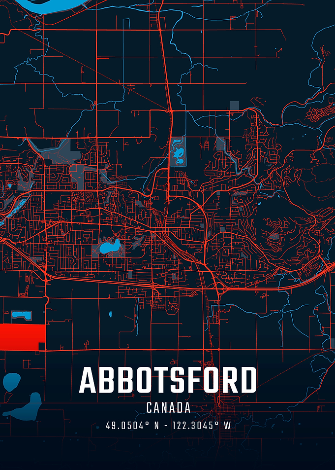 Abbotsford Canada City Map