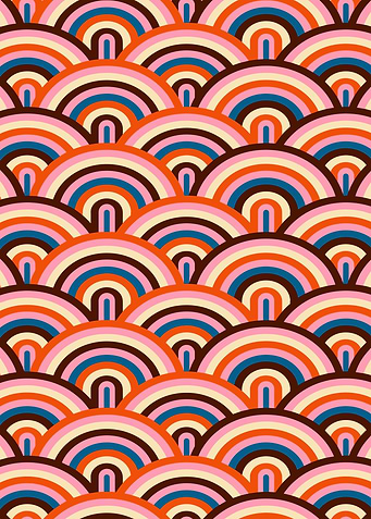 Retro Rainbow Pattern