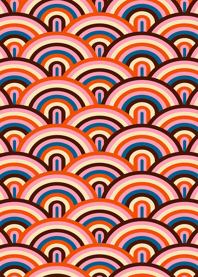 Retro Rainbow Pattern
