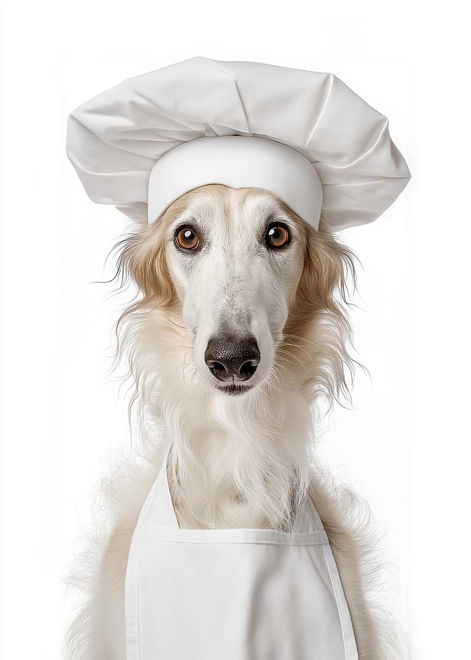 Borzoi Dog Chef
