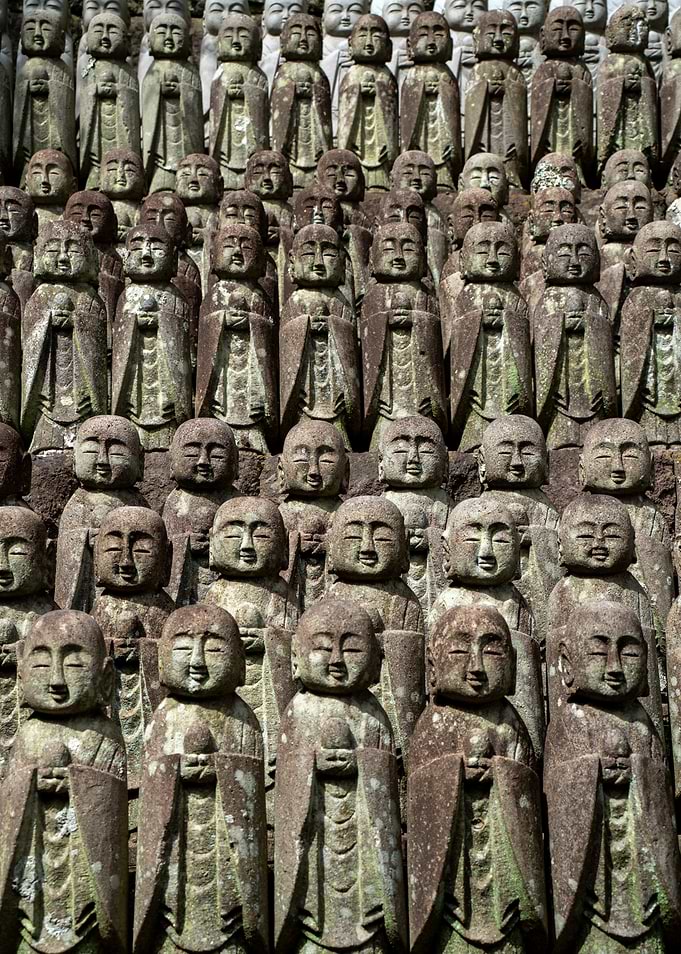 Stone Jizo Statues