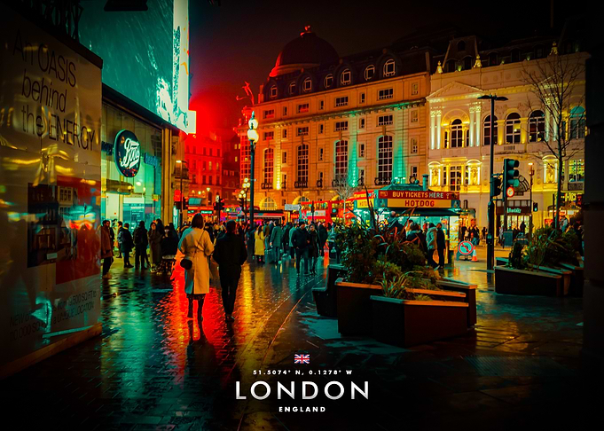 London Piccadilly Circus at Night