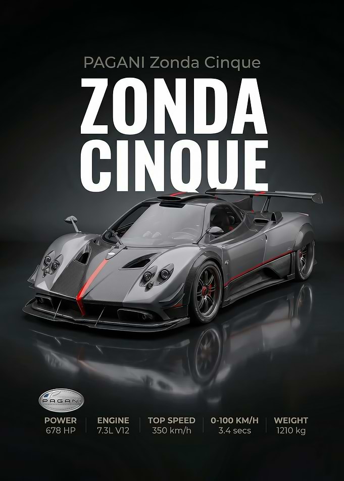 Pagani Zonda Cinque Supercar