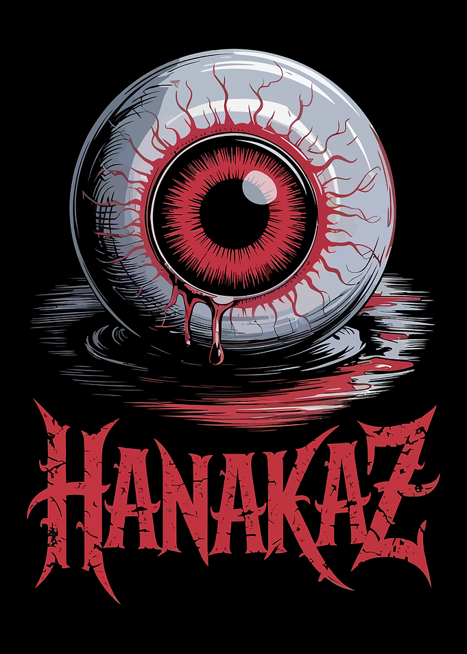 Bloody Eyeball with Hanakaz Text