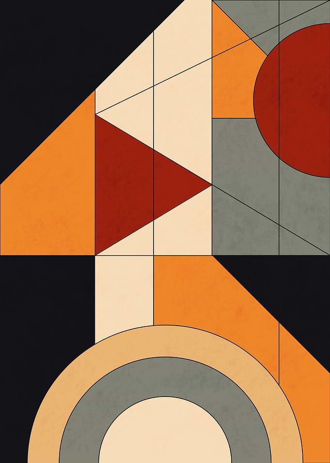 Art Deco Constructivist - Modern Geometric Abstract