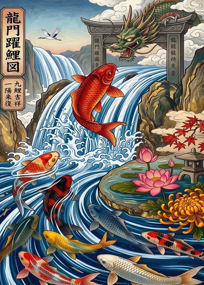 Garden Of The Nine Koi