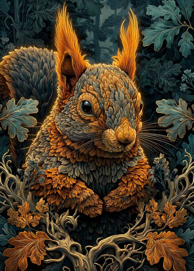 Squirrel in a Forest