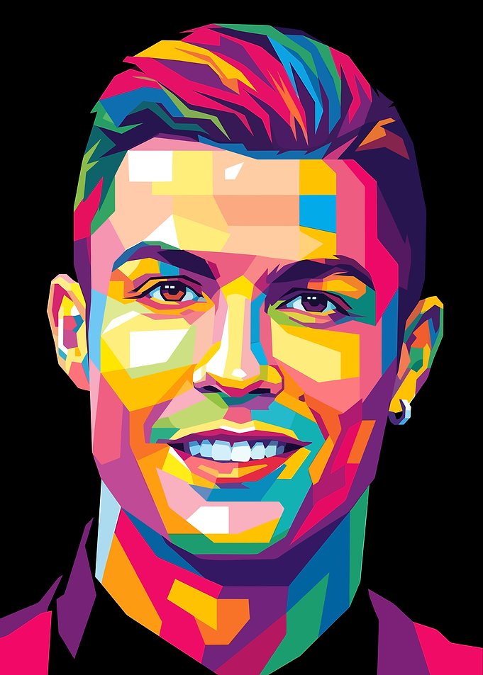 Cristiano Ronaldo Pop Art Portrait