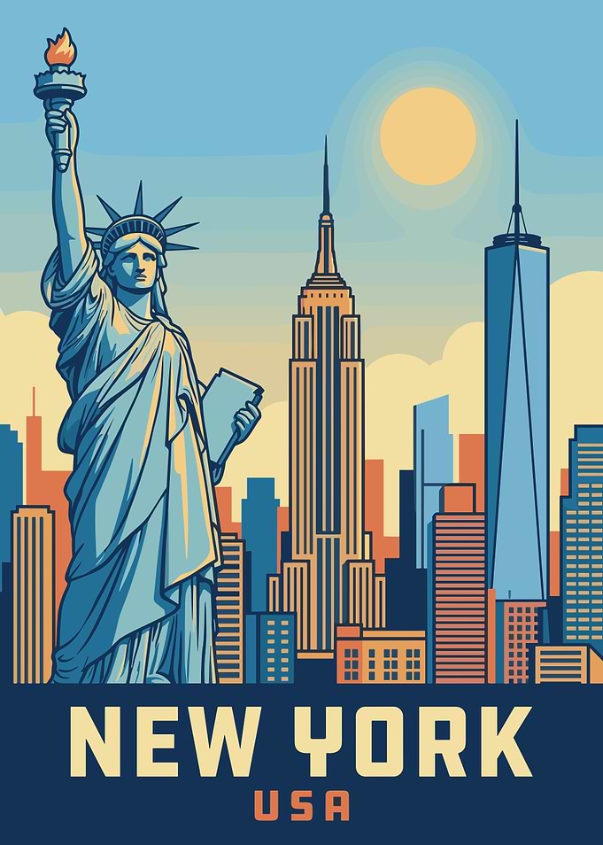 New York City Skyline Poster