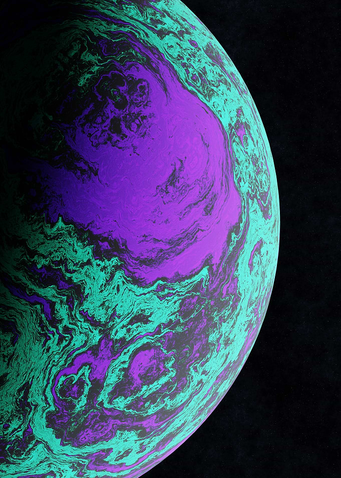 Abstract Swirling Planet