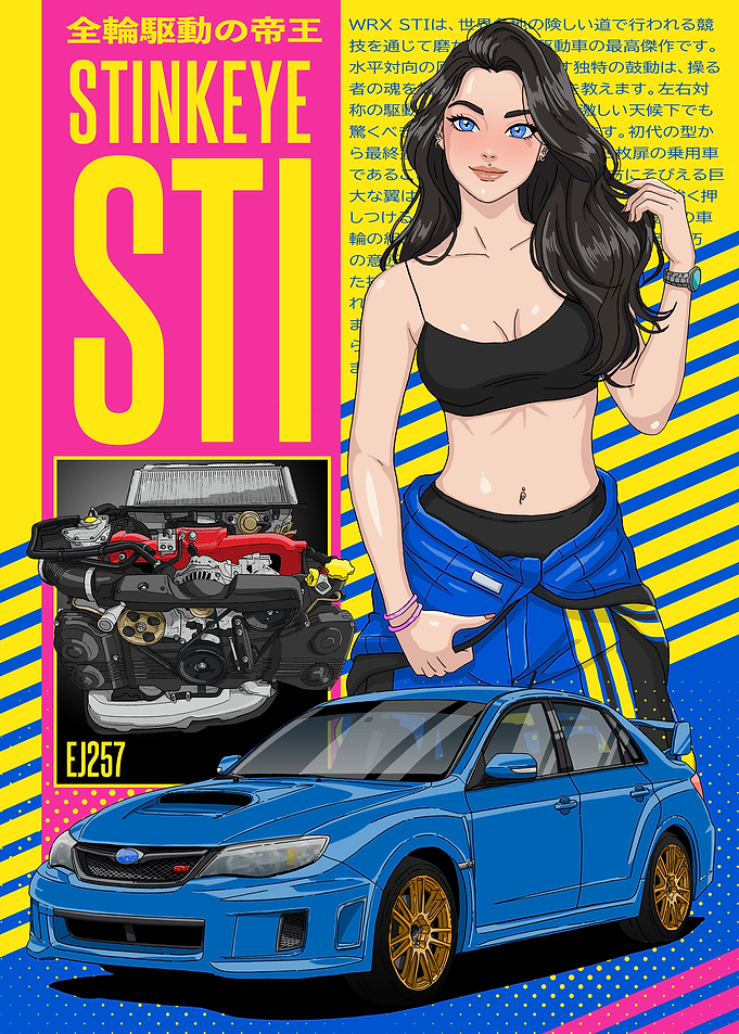 Subaru WRX STI Stink eye