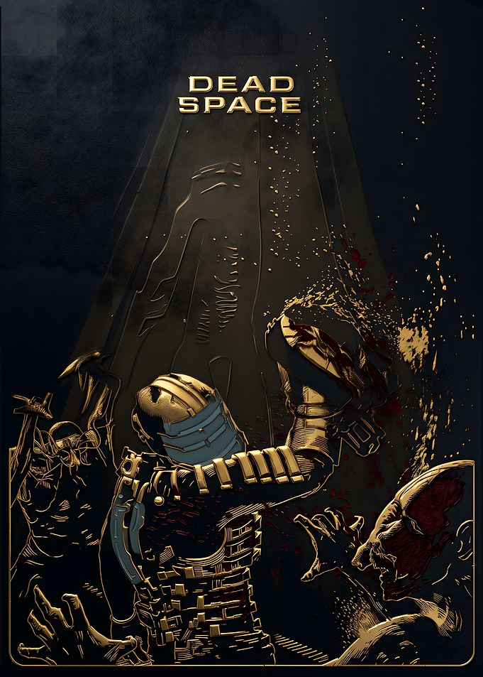 Dead Space Golden Relief Art