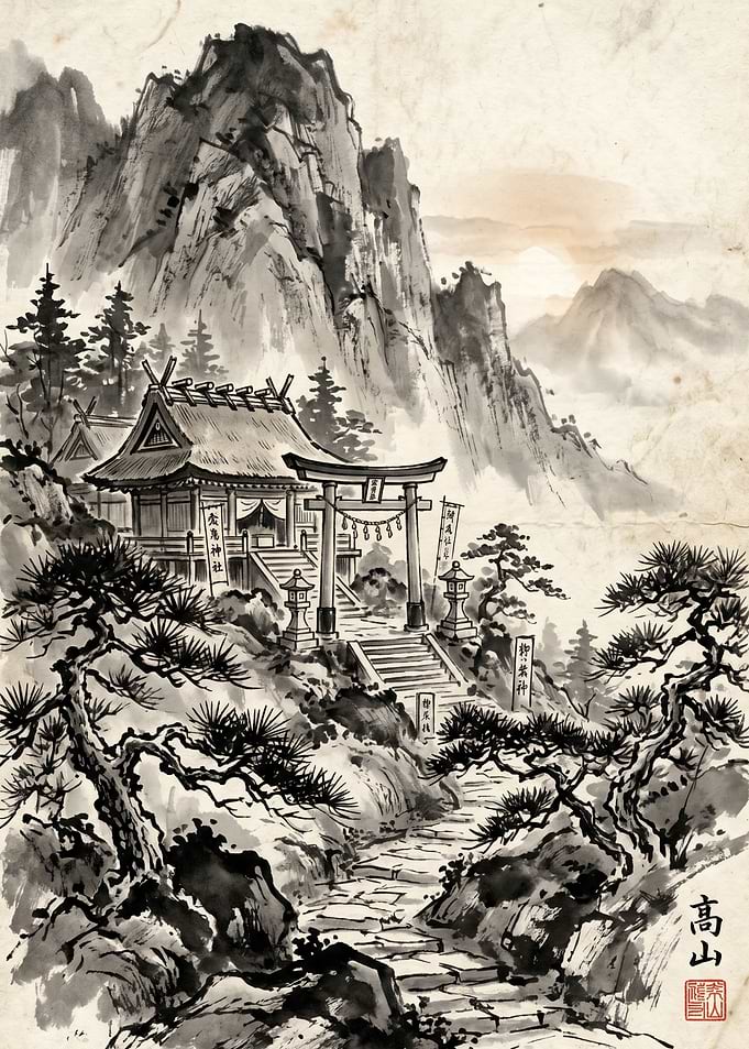 Japanese Mountain Shrine
