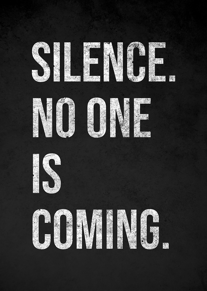 Silence. No One Is Coming.