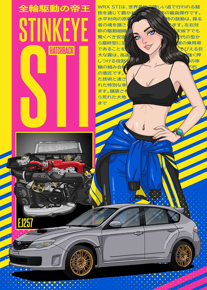 Subaru WRX STI stink eye