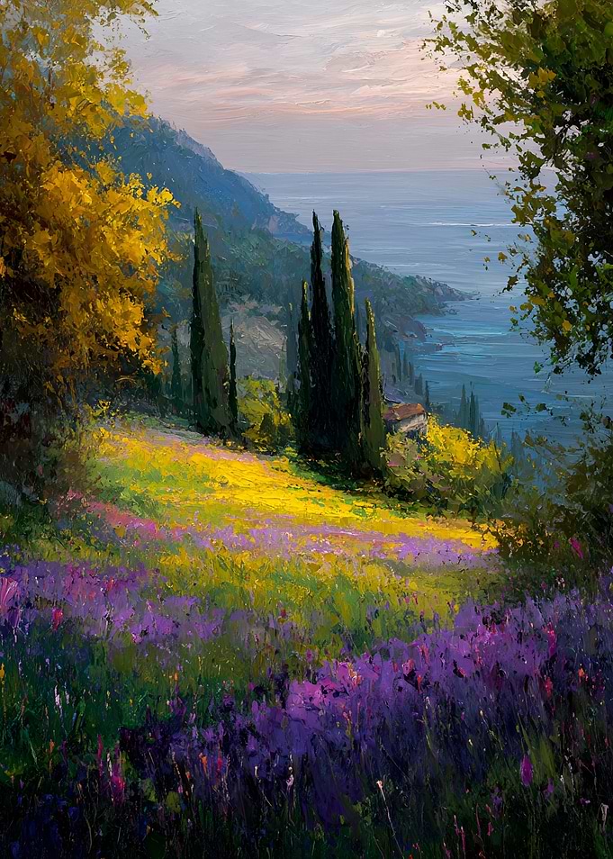 Mediterranean Landscape Painting