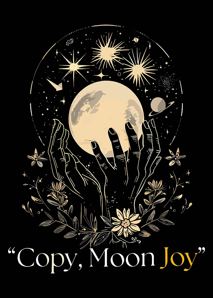 Moon Child Hands Holding Moon – Celestial Spiritual Aesthetic Poster