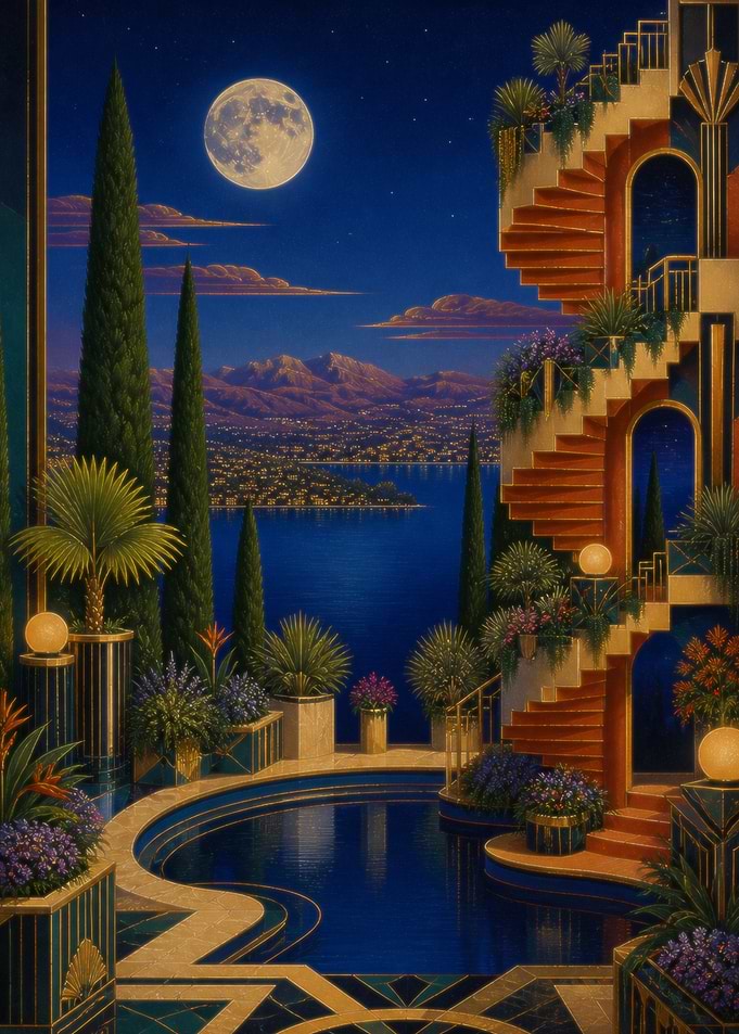 Dreamcore Art Deco Villa